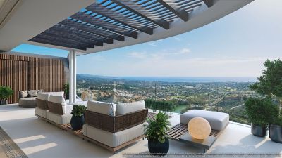 Penthouse in Benahavis with 3 bedrooms and 3 bathrooms 168m2
